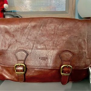 Italian Leather Messenger Bag